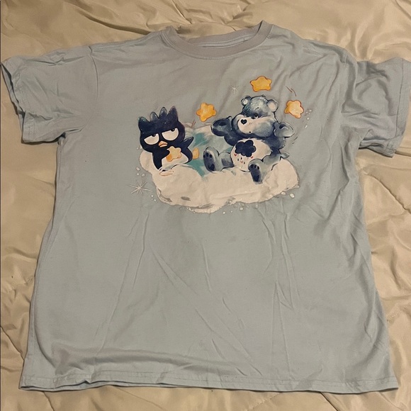 Light Blue Graphic T-Shirt with Care Bear - Picture 1 of 2